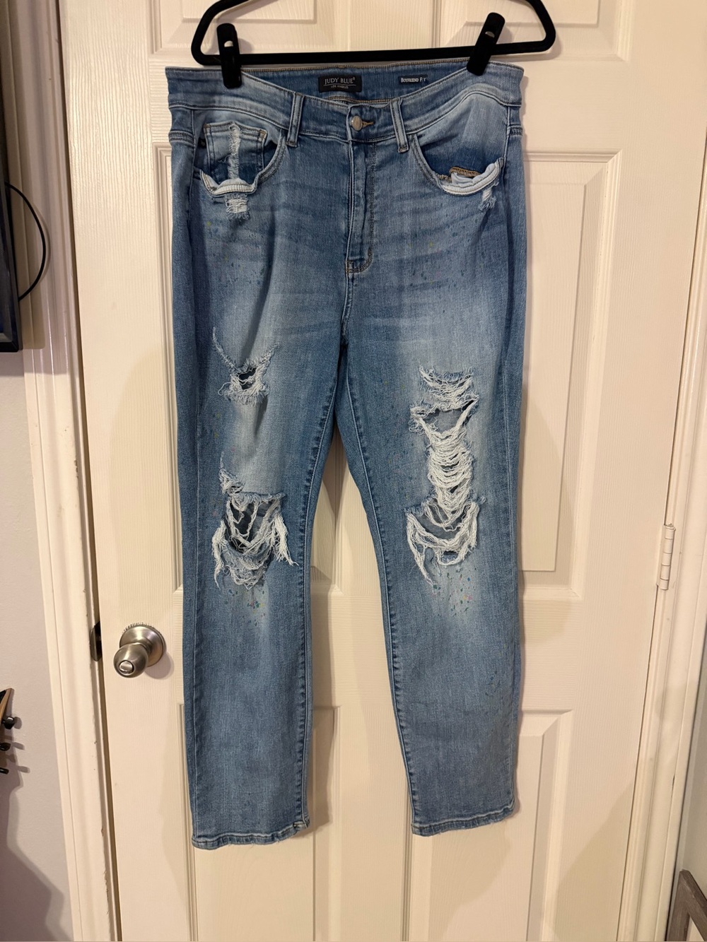 Judy Blue Distressed Cropped Jeans Women's Size 18